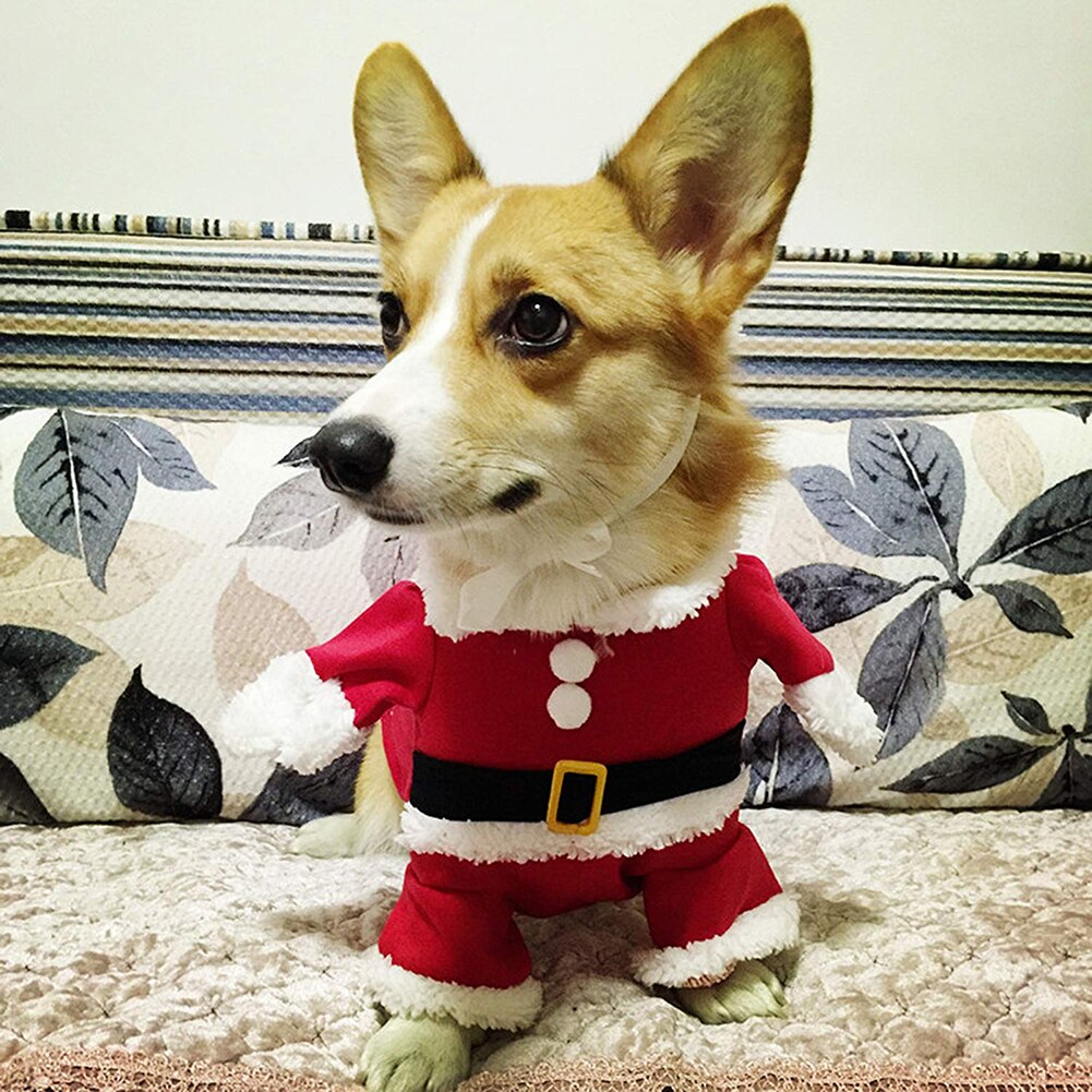 Weihnachten Haustier Santa Claus Anzug Kostümich Hund Katze Welpen Gesamt Hoodies Kleidung
