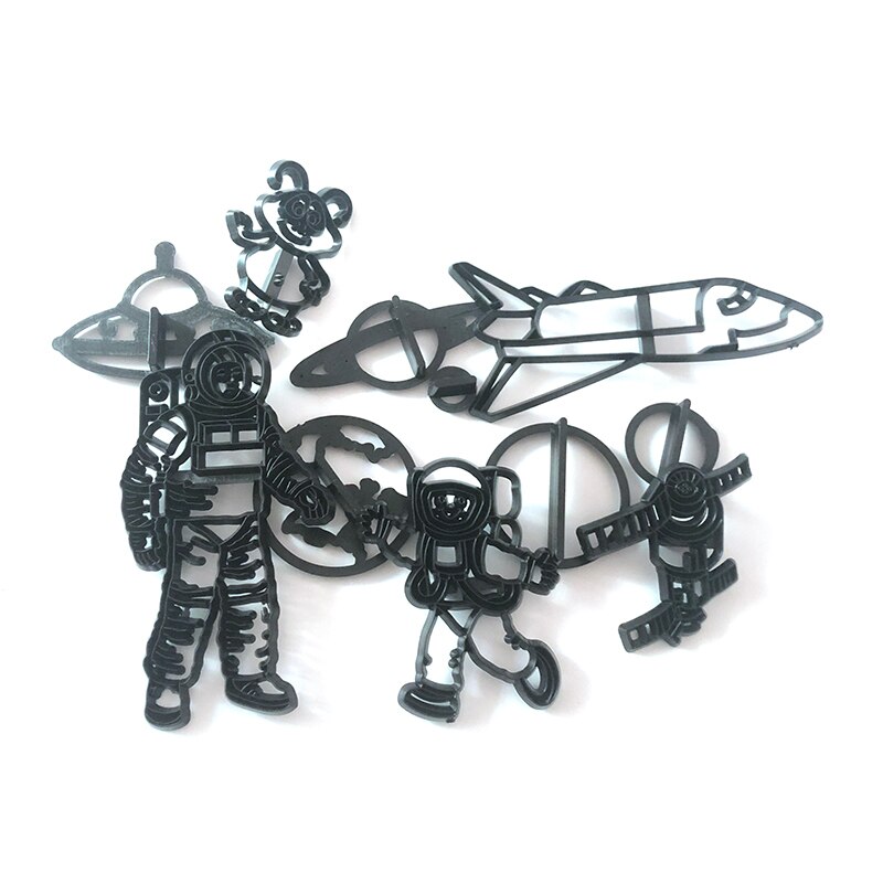 11 st/set astronautform kakformar kakformar fondantform kex plastskärare gör-det-själv kakdekoration bakverktyg