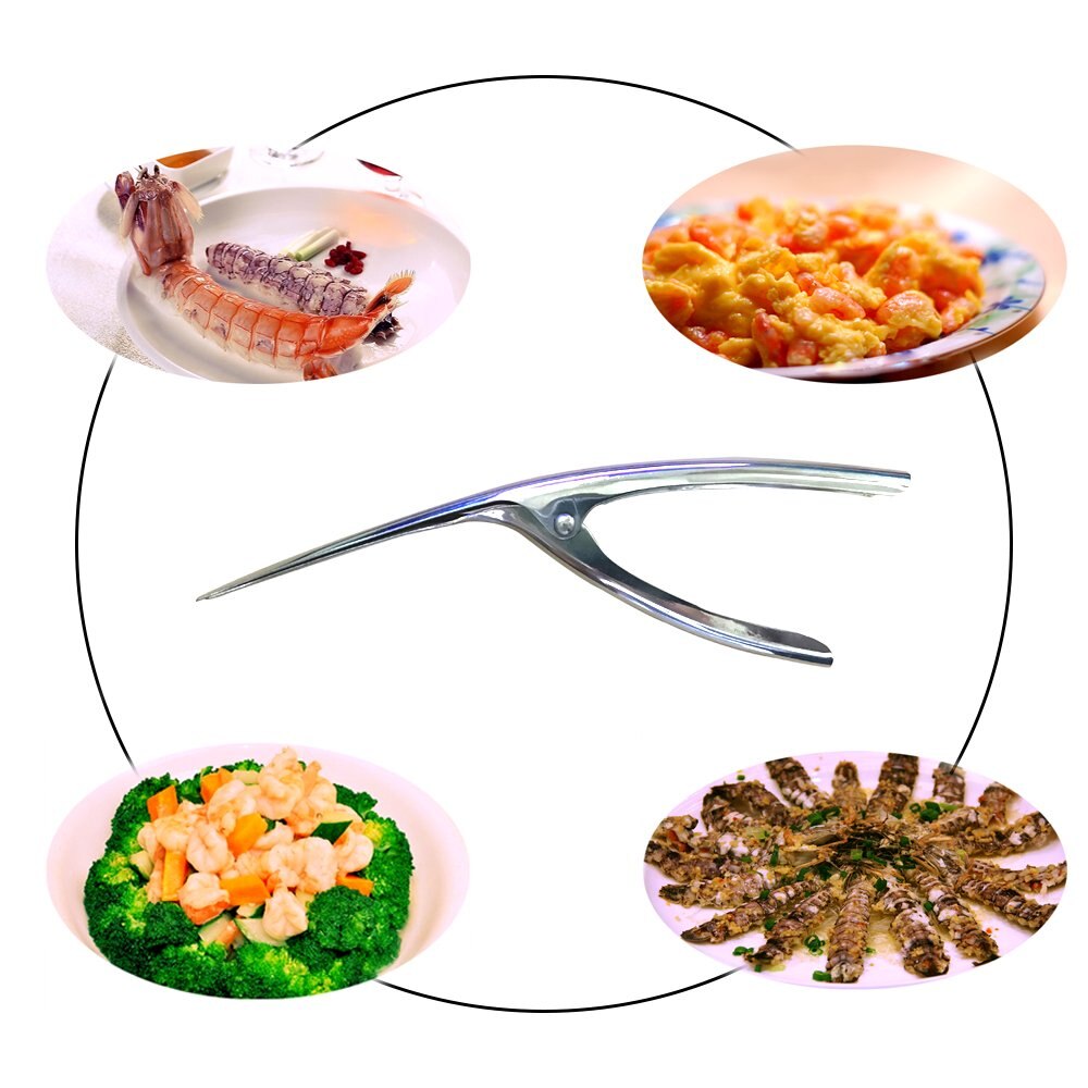 3 pakke rustfrit stål rejer/mantis rejer peeling- reje reje skræller rejer deveiner peel device kitch