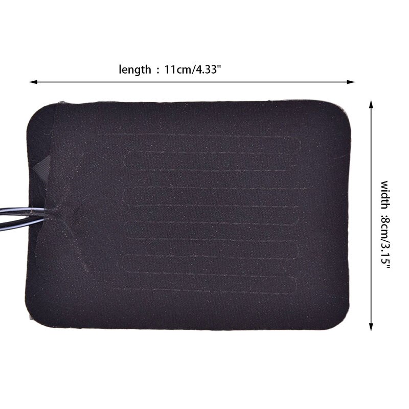 1 PC USB Aufgeladen Kleidung Heizung Pad 5V Elektrische Heizung Blatt Einstellbare Temperatur Heizung Wärmer Pad Für Weste Jacke