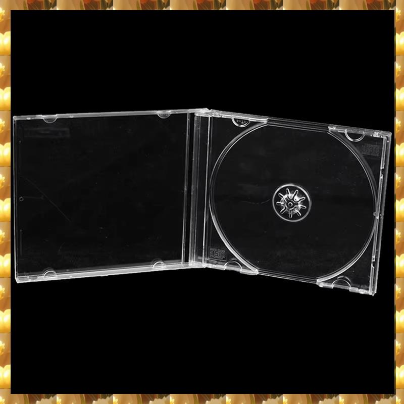 Electronexus-Transparente Kunststoff-CD-/DVD-Hülle, einteiliger Disc-Aufbewahrungsorganisator, Albumbox für Medienschutz, transparentes Kunststoff