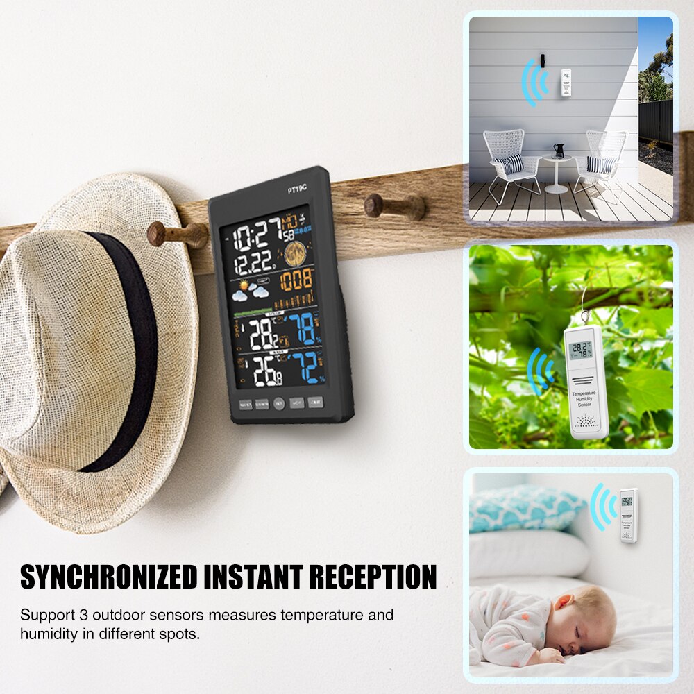 Protmex Draadloze Outdoor Sensor Voor PT19C Weer StationI (Wit)