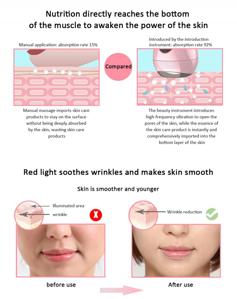 Micro Huidige Kleine Gyroscoop Introductie Instrument Gezicht Schoonheid Instrument Beter Absorptie Facial Care Tools