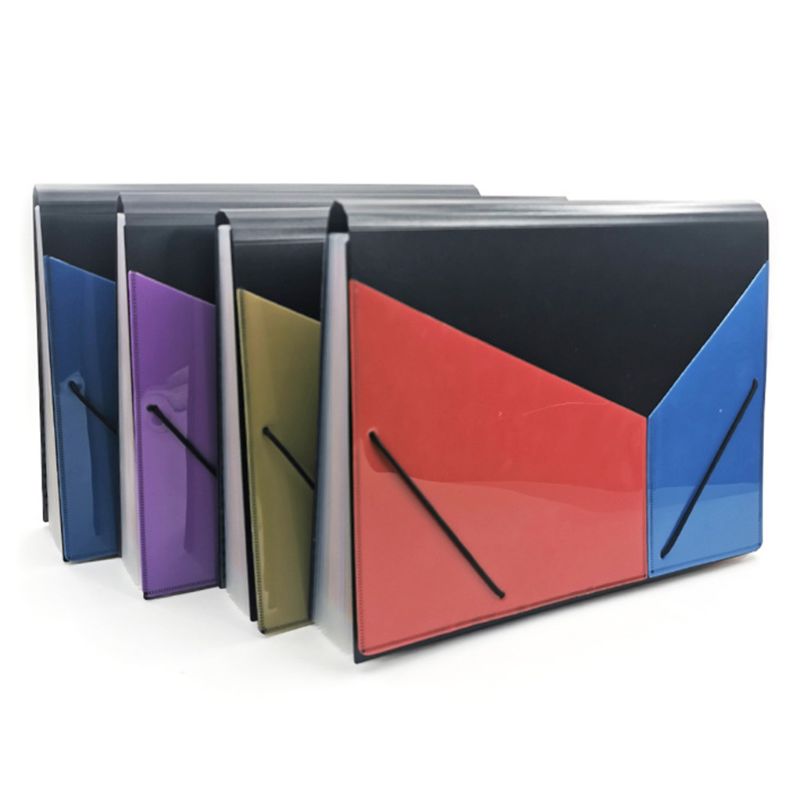 A4 Expanding Multi-layer File Folder Document Organizer 13 Pockets Accordion Bag for Documents