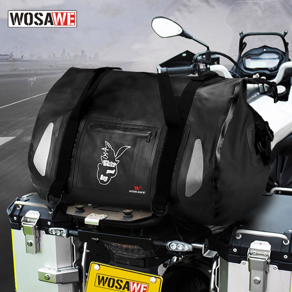 Wosawe Motorcycle Bike Package Long Distance Cycling Waterproof Storgage Bag Large Capacity Upgraded Luggage