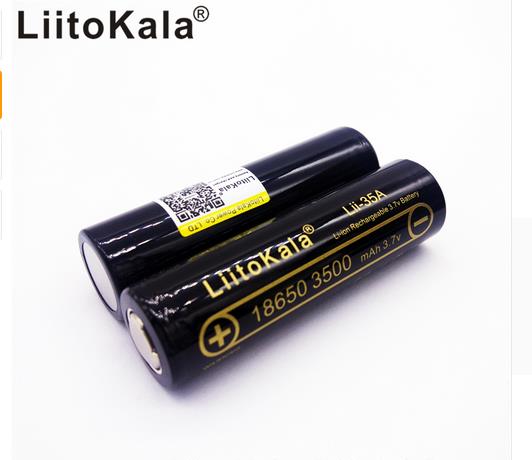 LiitoKala 30A Lii-35A 18650 Li-ion Battery 3.7 V 3500 mAh Rechargeable Li-Ion High Battery for Flashinglig