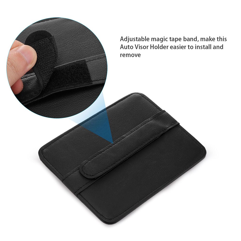 IKSNAIL wielofunkcyjny samochodowy organizer na dokumenty karty na osłonę przeciwsłoneczną uchwyt Oksford tkaniny samochodowe organizuj pudełko etui na karty okulary przeciwsłoneczne klip wyposażenie wnętrza samochodu