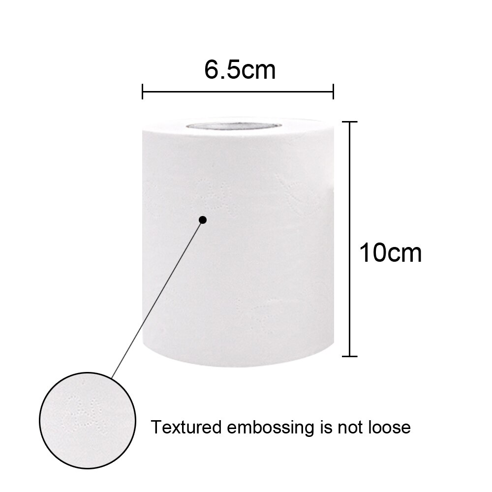 4pcs Four Layer Toilet Tissue Home Bath Toilet Roll Paper Soft Toilet Paper Daily Skin-friendly Paper Towels Toilet Paper