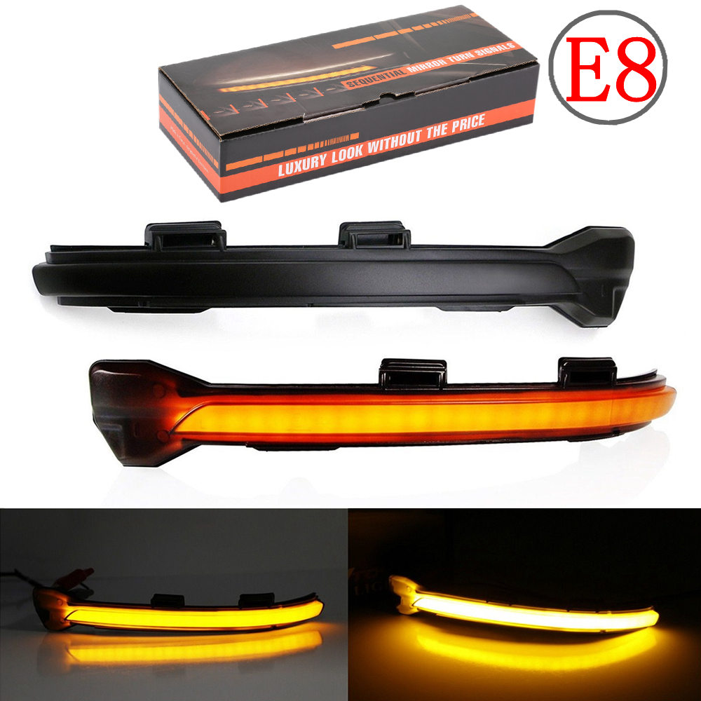 Luz intermitente de espejo lateral para Volkswagen, luz de señal de giro dinámica para VW Golf 7 MK7 GTI, Rline Sportsvan, 2 piezas