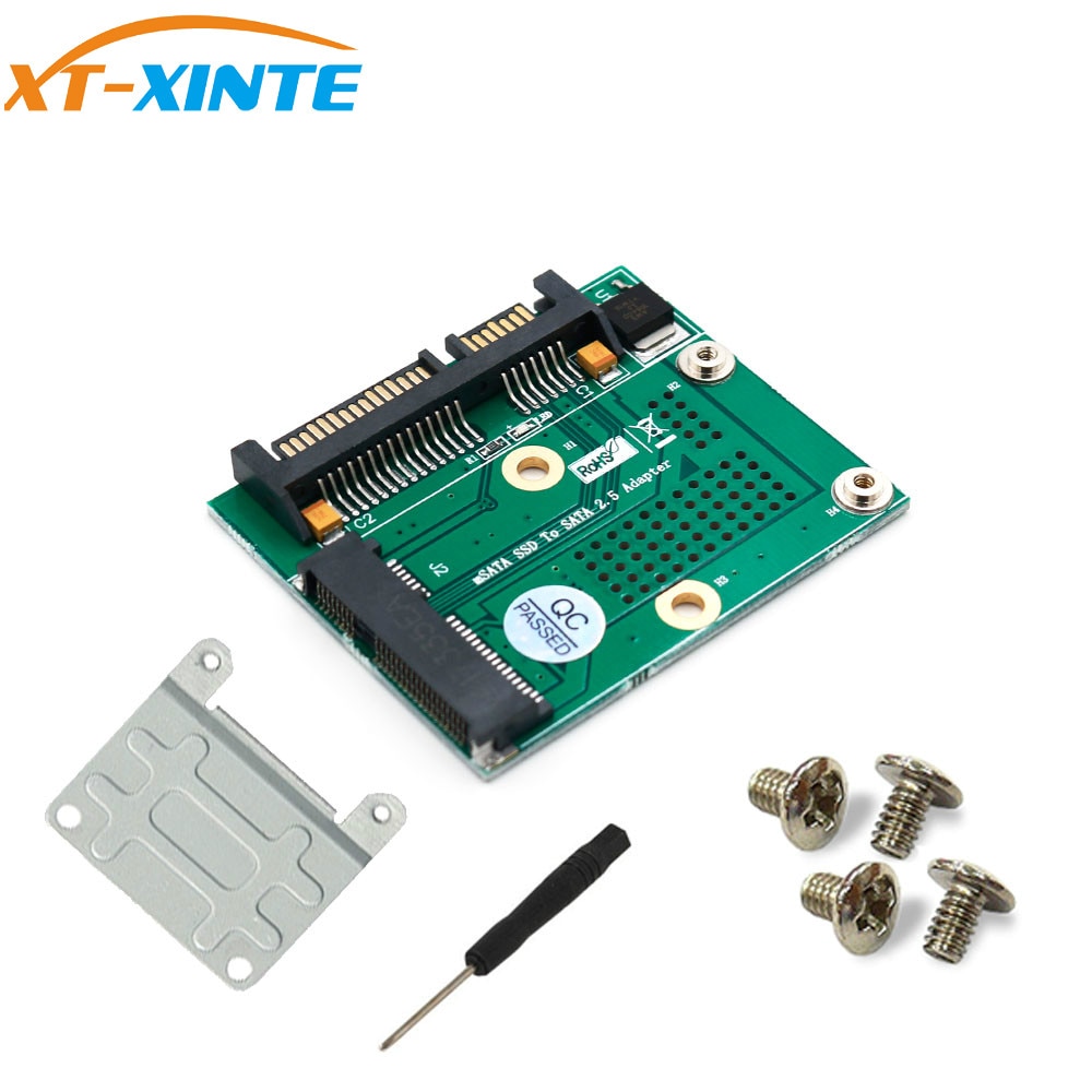 Mini PCI-E/mSATA SSD sata 2.5 Adapter Converter Card w/Metalen Uitbreiding Beugel 3.3 v LED voor computer PC Desktop