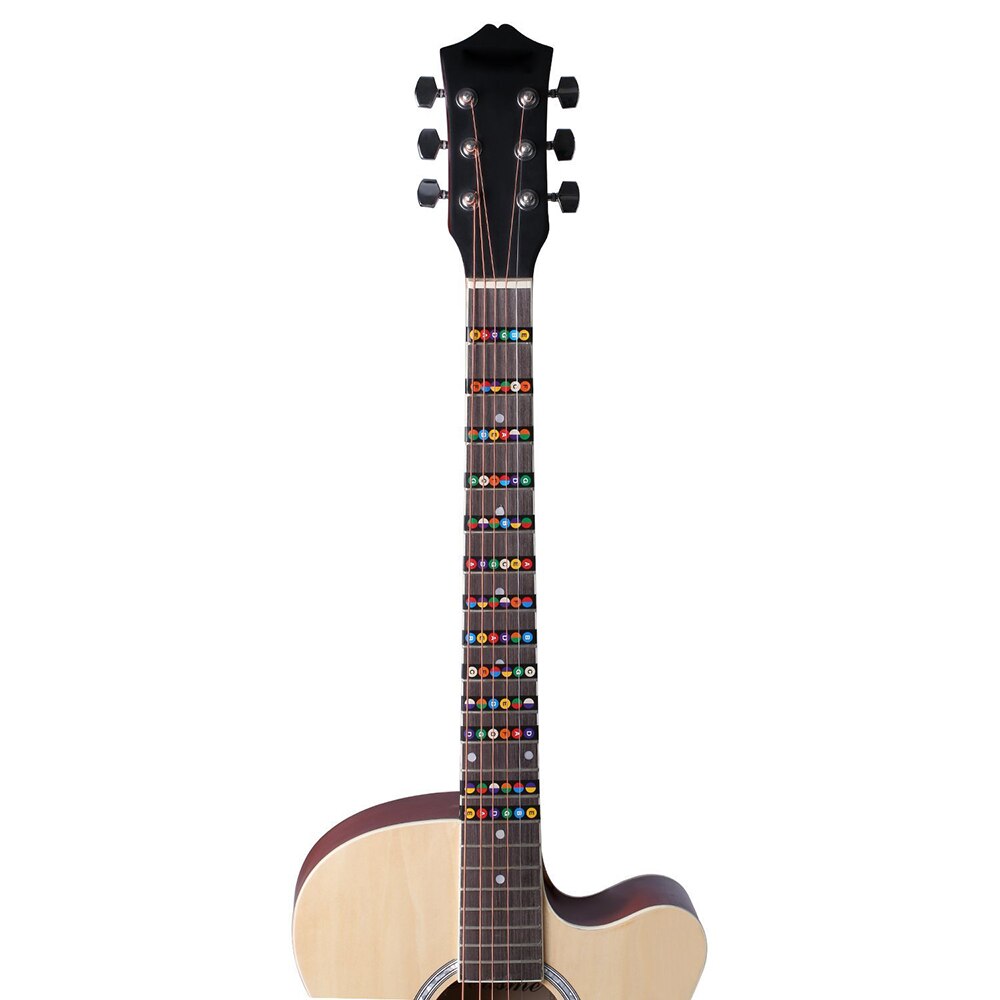 Akoestische Gitaar Fretboard Note Stickers Gitaar Toets Frets Kaart Sticker voor Beginners Learner Gitaar Onderdelen & Accessoires