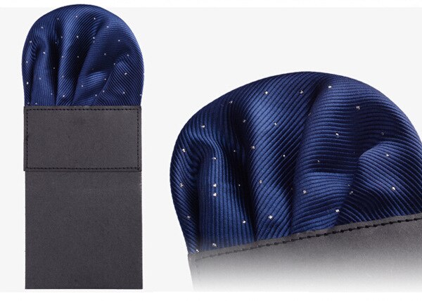 Heren Pre-gevouwen Pocket Plein Solid Stippen Zakdoeken 17 Kleuren Gentleman Formele Wedding Party Business Borst Handdoek: 8