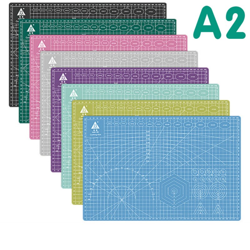 60*45cm A2 Cutting Board Cameo Mat Grid Line Self-healing Board Craft Card Multi-color Double-sided Desktop Cutting Pad Cricut