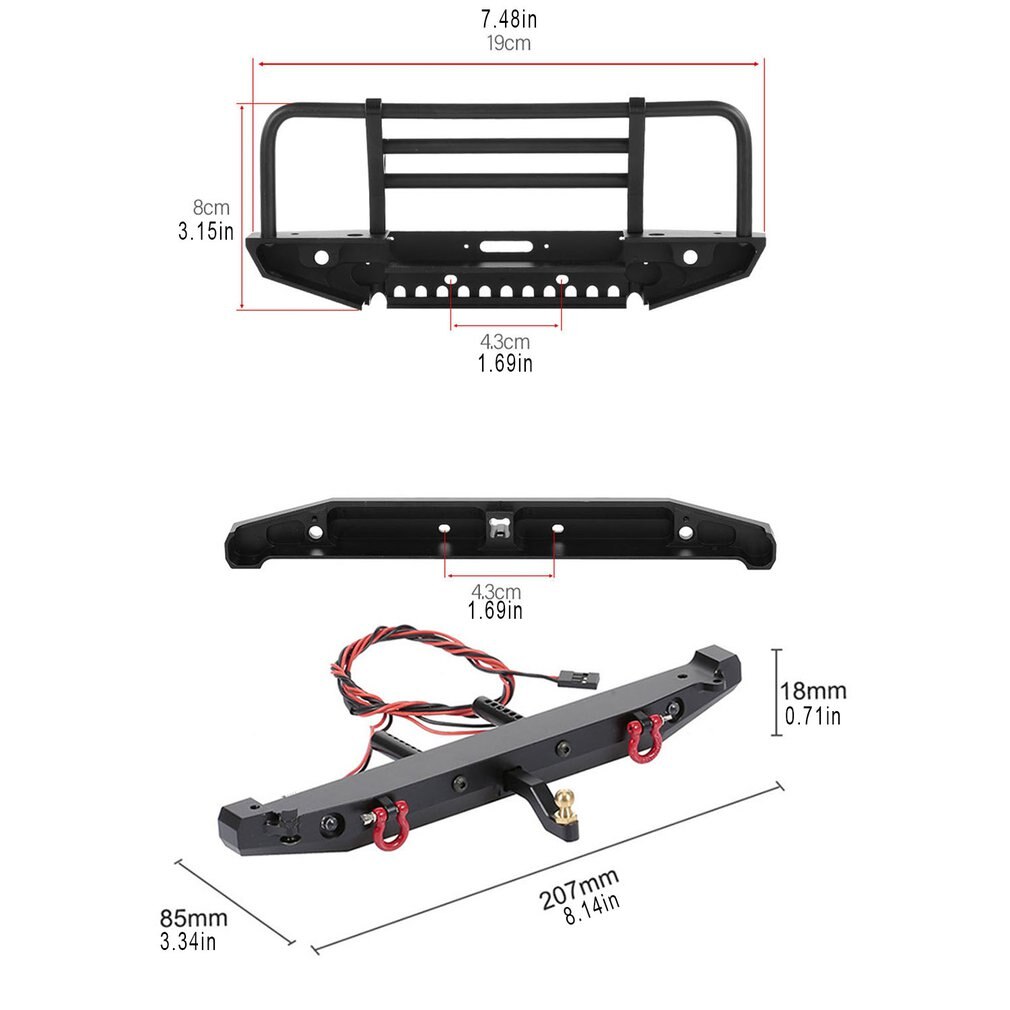 Afstandsbediening Auto Algemene 1.9 Inch Metal Lock Band Wielen Duurzaam Praktische Afstandsbediening Auto Accessoires