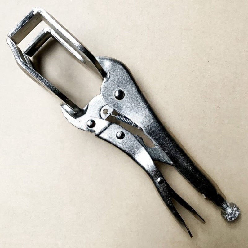 11Inch Steel Vice Vise Holding Welding Sheet Clamp Metal Grip Locking Pliers for Welding, Riveting, Grinding U-Shaped Pliers