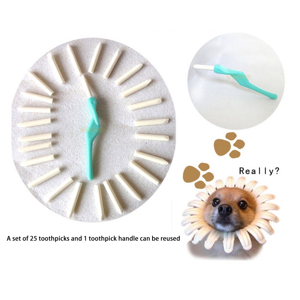 25 Pet Toothpick Set Nano-material Toothbrushes For Deep Cleaning Of Cats’ Mouths, Puppy Toothpicks