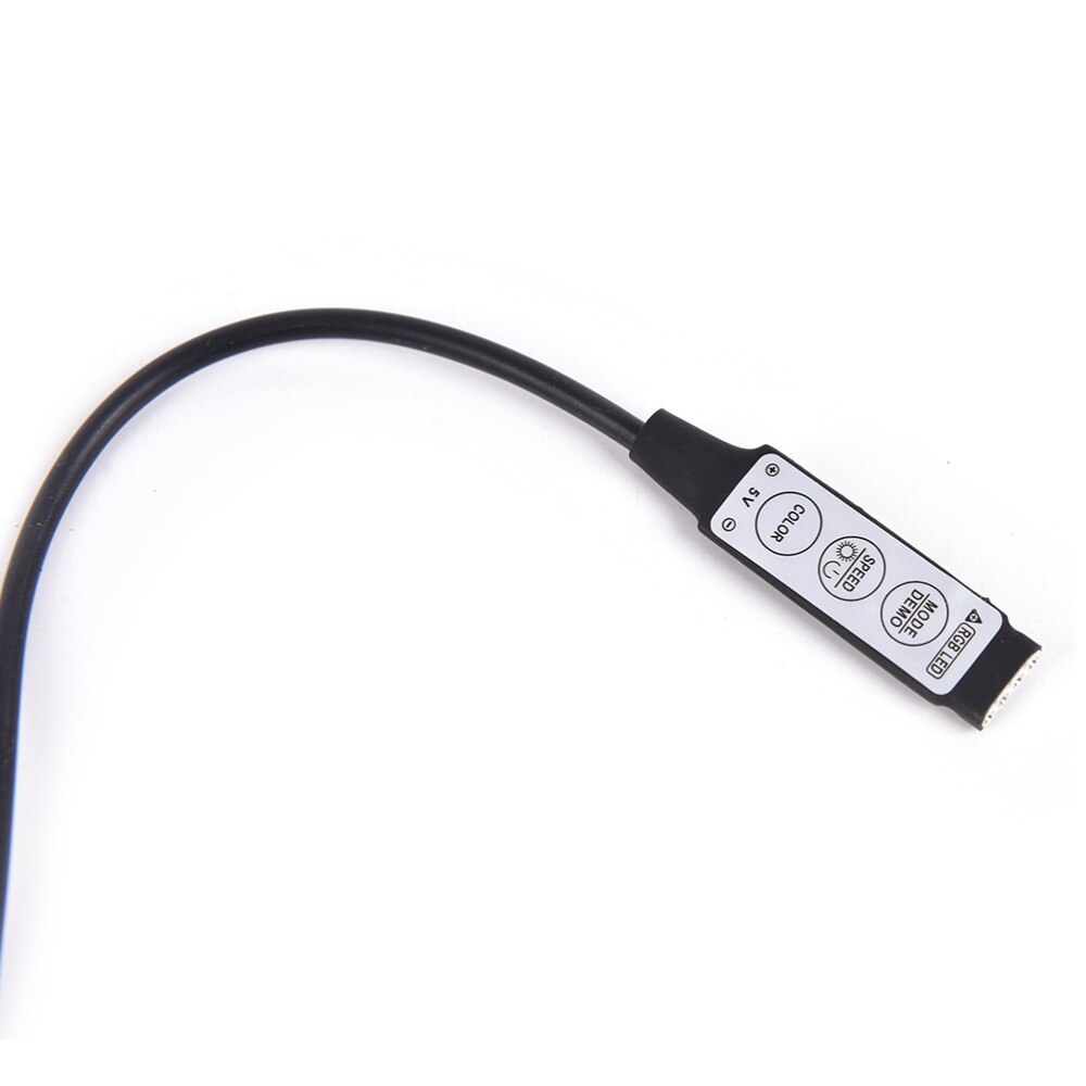 Dc 5v 6a 30w usb ledet rgb kontroller mini 3 nøkkel fjernkontroll mørkere til 5v rgb ledet stripe lys