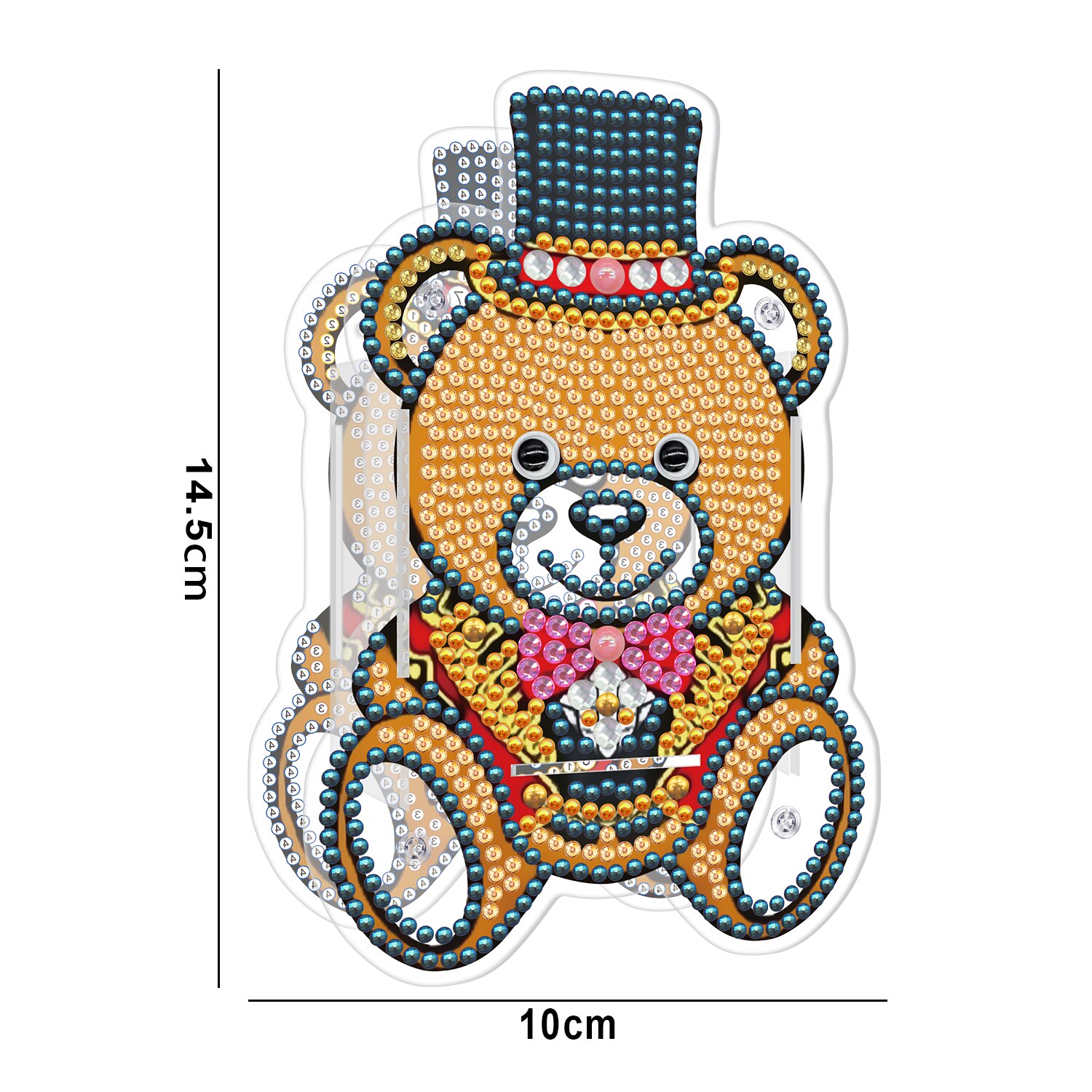 Portalápices con bordado de diamantes para manualidades, adornos de mosaico con forma especial de doble cara, pintura de diamantes, decoración de escritorio de oficina, artesanales