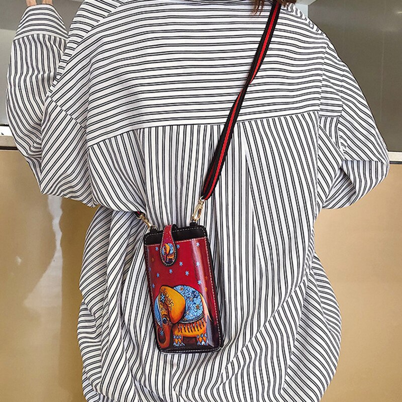 Newly Universal Card Wallet Shoulder Strap PU Leather Phone Bags For Samsung Galaxy Note 10 S10 5G Pro Lite Plus 9 A80 A50
