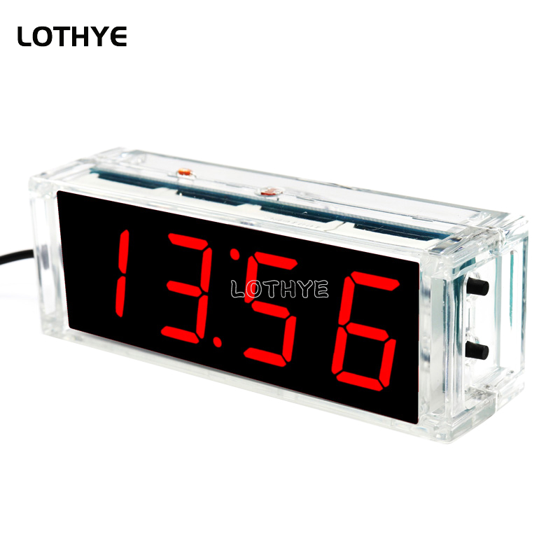 Kit de producción de reloj Digital LED, microcontrolador 51 multifunción, Kit de reloj electrónico DIY, alarma de hora, indicador de temperatura y fecha