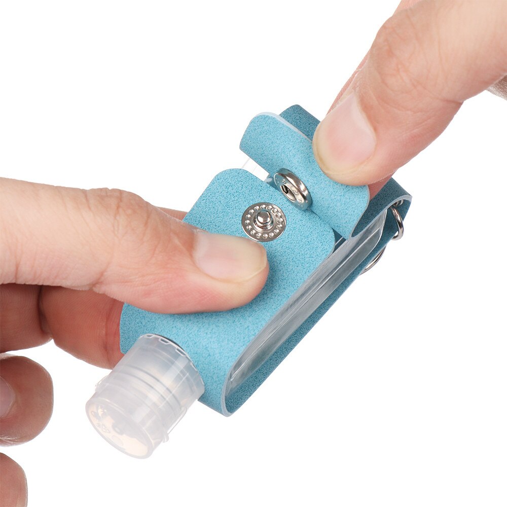 30ml Travel Portable Hand Sanitizer Bottle Keychain Holder Reusable Bottle Hand Washing Gel Storage Bottle With Keychain Carrier