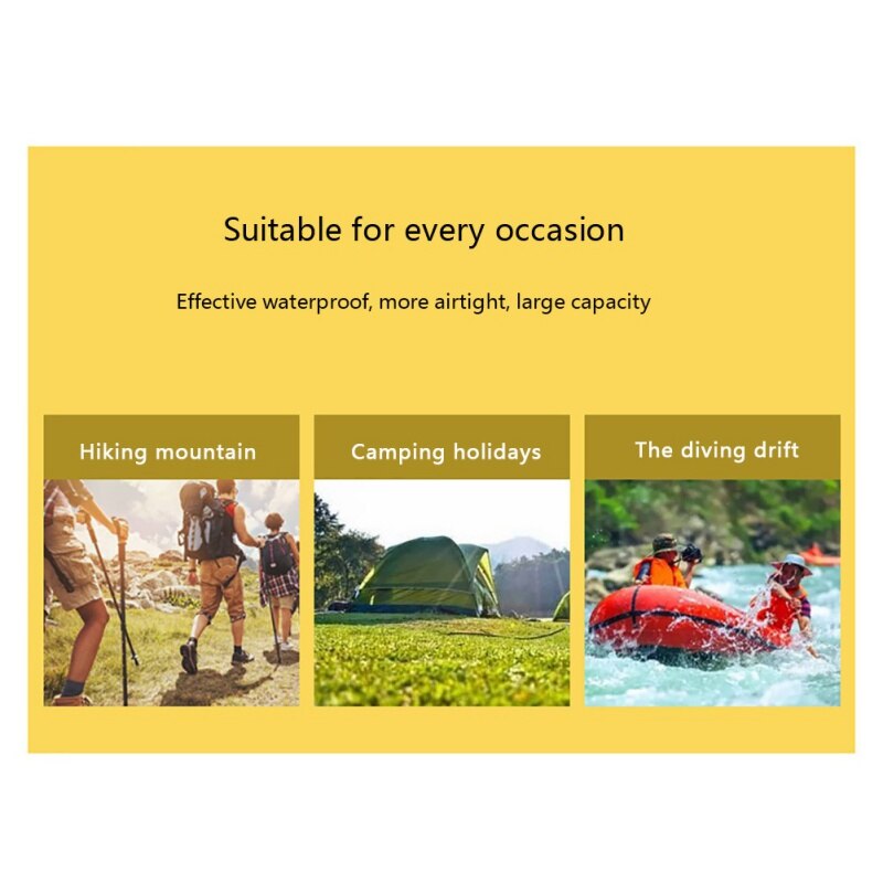 Dry Bag 30D Nylon Ultralight Drifting Swimming Debris Clothes Portable Bag Hiking Bag Storage Bag Waterproof Swimming Bag