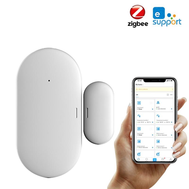 EWelink Smart Wireless Door Window Sensor ZigBee Window Door Sensor Detector Smart Home Remote Control Work With Zigbee Bridge
