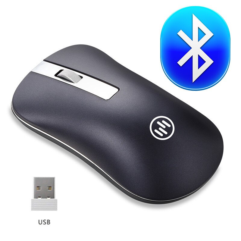 Draadloze Bluetooth Muis Draadloze Oplaadbare Muis Computer Ergonomische Muizen Stille Mini Pc Mause 2.4 Ghz Usb Muis Voor Laptop: Bluetooth Blue