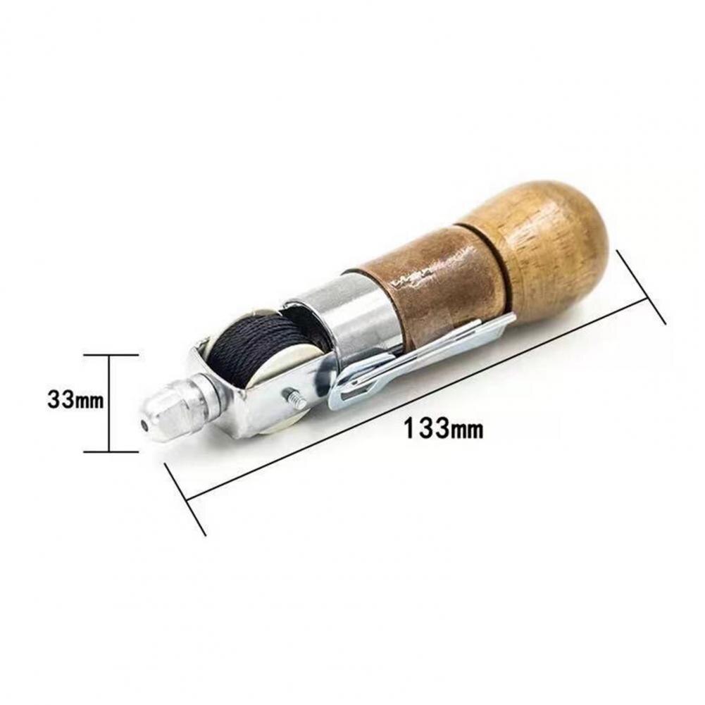 Leather Sewing Awl Hand-held fine workmanship Comfortable to Grip Wood Handle Stitching Awl Set for Thick Fabric