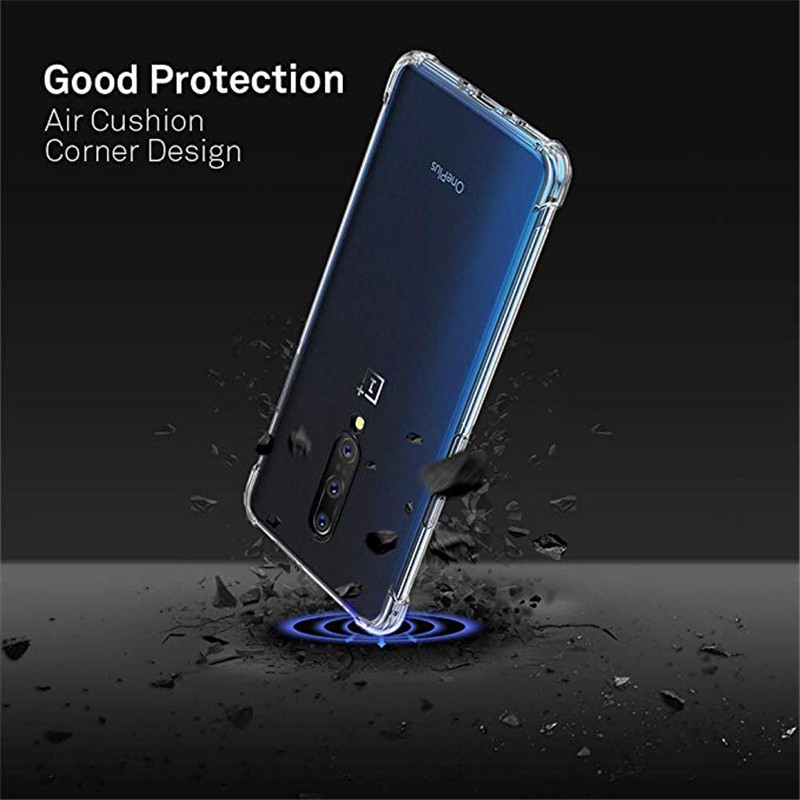 Airbag shell Soft Clear Phone Cover for LG Q60 K50 K40 K12 K11 Plus K9 G8s G8 V50 V40 G7 ThinQ Transparent Shockproof case