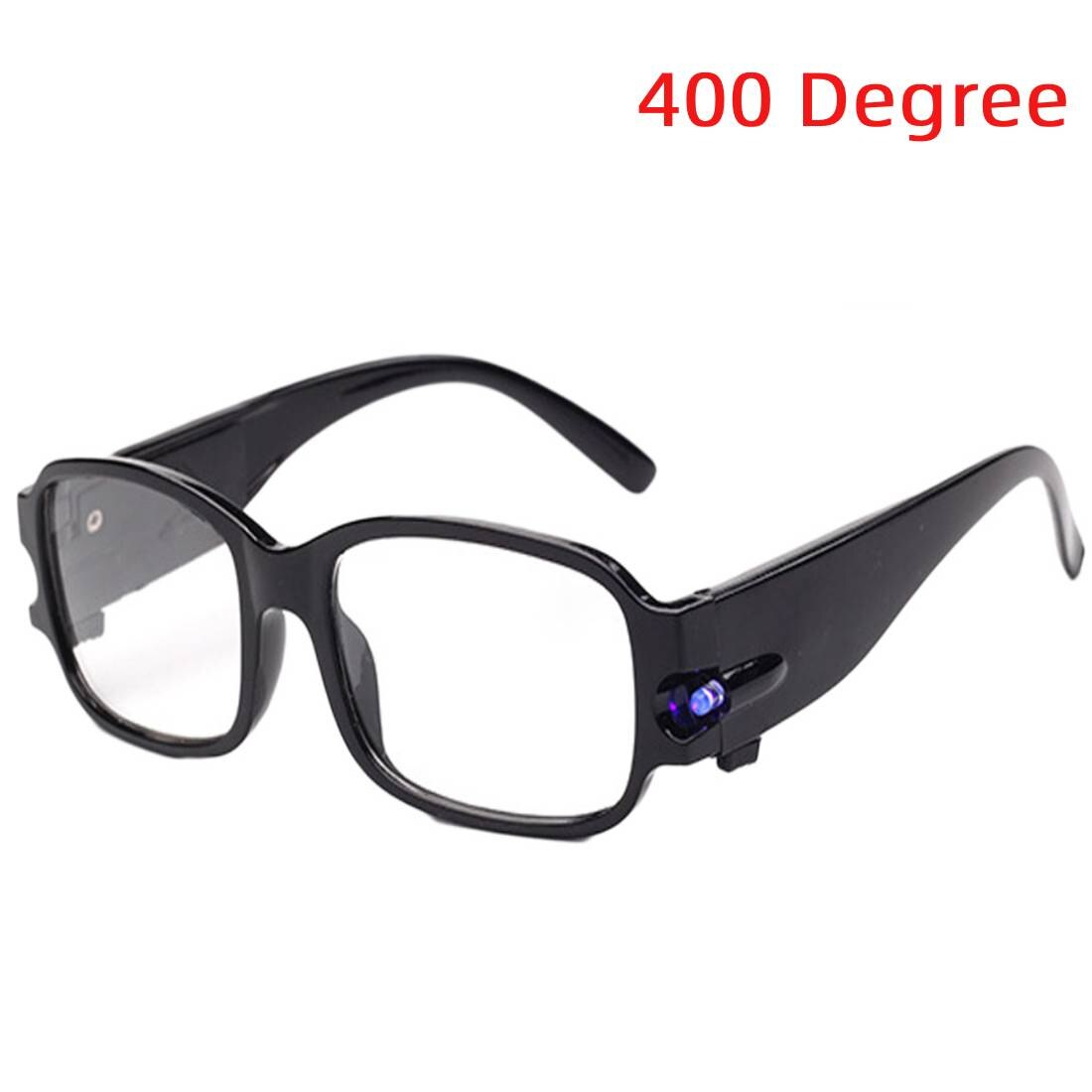 Bærbare forstørrelsesbriller ledede læsebriller forstørrelsesglas 100/ 350/ 400 graders synsbriller til ældre: 400 grader