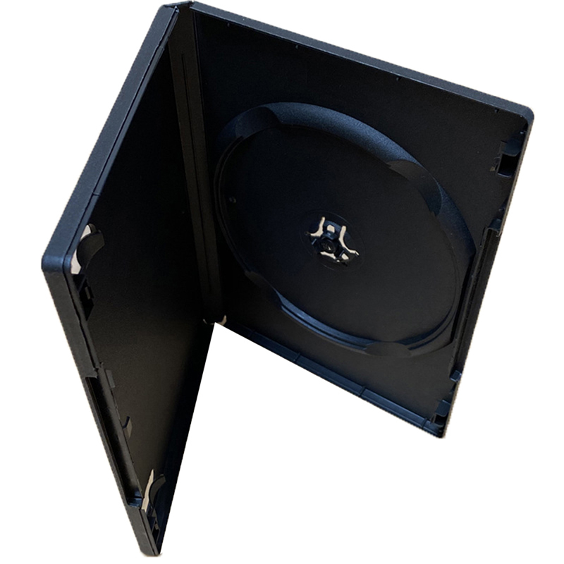 Plastic Black 14cm Thicken DVD Box Empty CD Case PP Plastic CD Case CD Case Capacity 1-2 Discs Packaging DVD Disc Storage Case