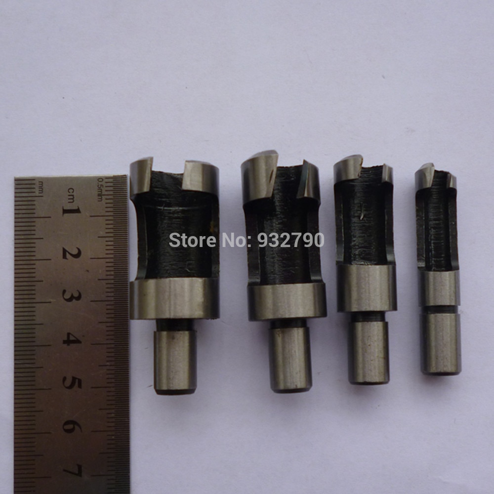 4 Stuks Plug Cutter Boor Set Power Tools 1/4 "3/8" 1/2 "5/8" Timmerwerk Houtbewerking Hout plug Cutter Snijgereedschap Boor Set