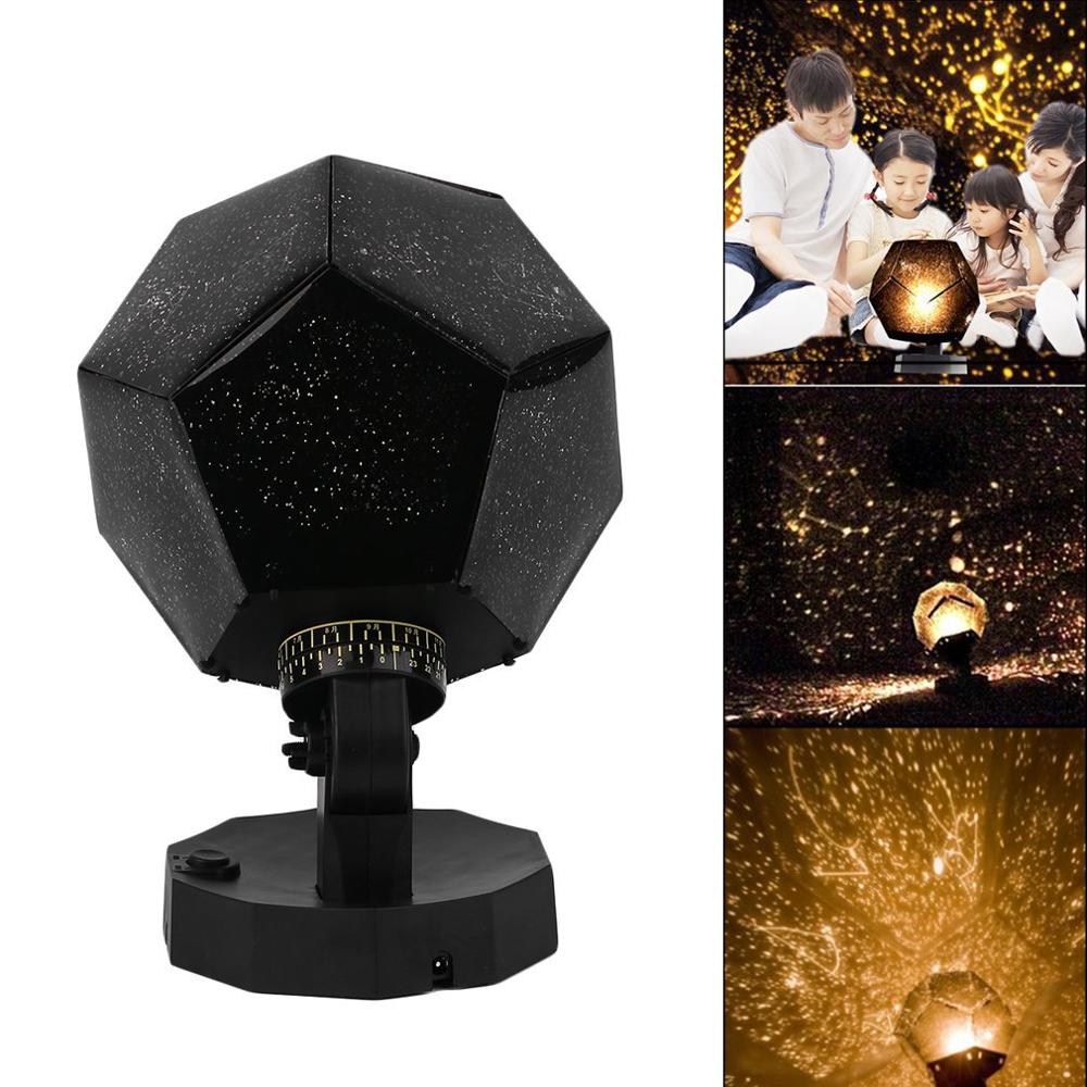 Projectielamp led sterrenhemel romantisch planetarium sterrenprojector kosmos licht nacht draaiend speel kinderkamer slaaplamp