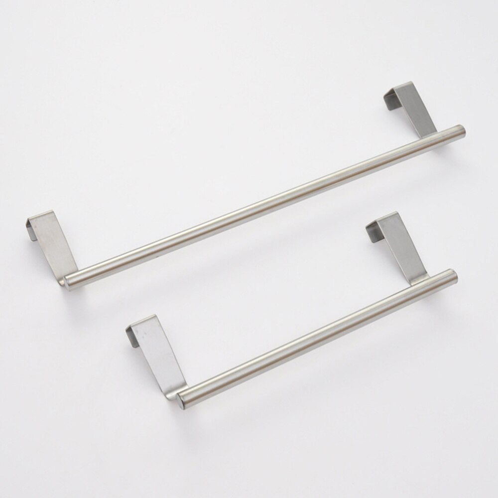 Stainless Steel Over the Door Towel Bar Brushed Towel Hanger Over Cabinet Kitchen Dish Towel Bar Rack Small Size