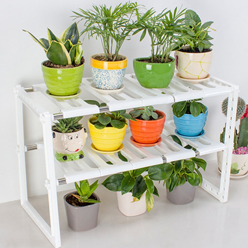 2-Tier Sink Rack Organizer Storage Expandable Adjustable Kitchen Shelf Holder 66CY