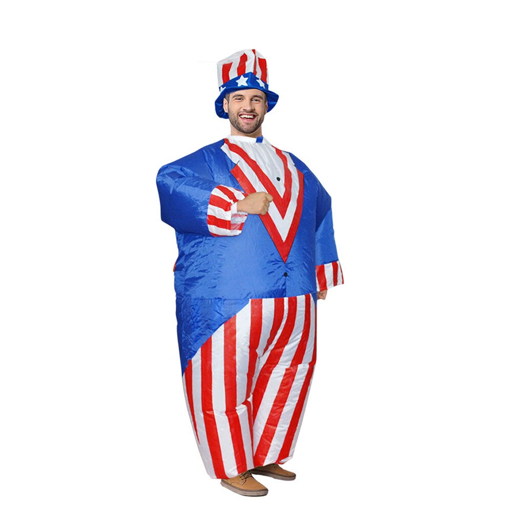 Uncle Sam Opblaasbare Cosplay Speelgoed Halloween Prestaties Speelgoed Squeezable Stress Release Ouder-kind Leuk Dad