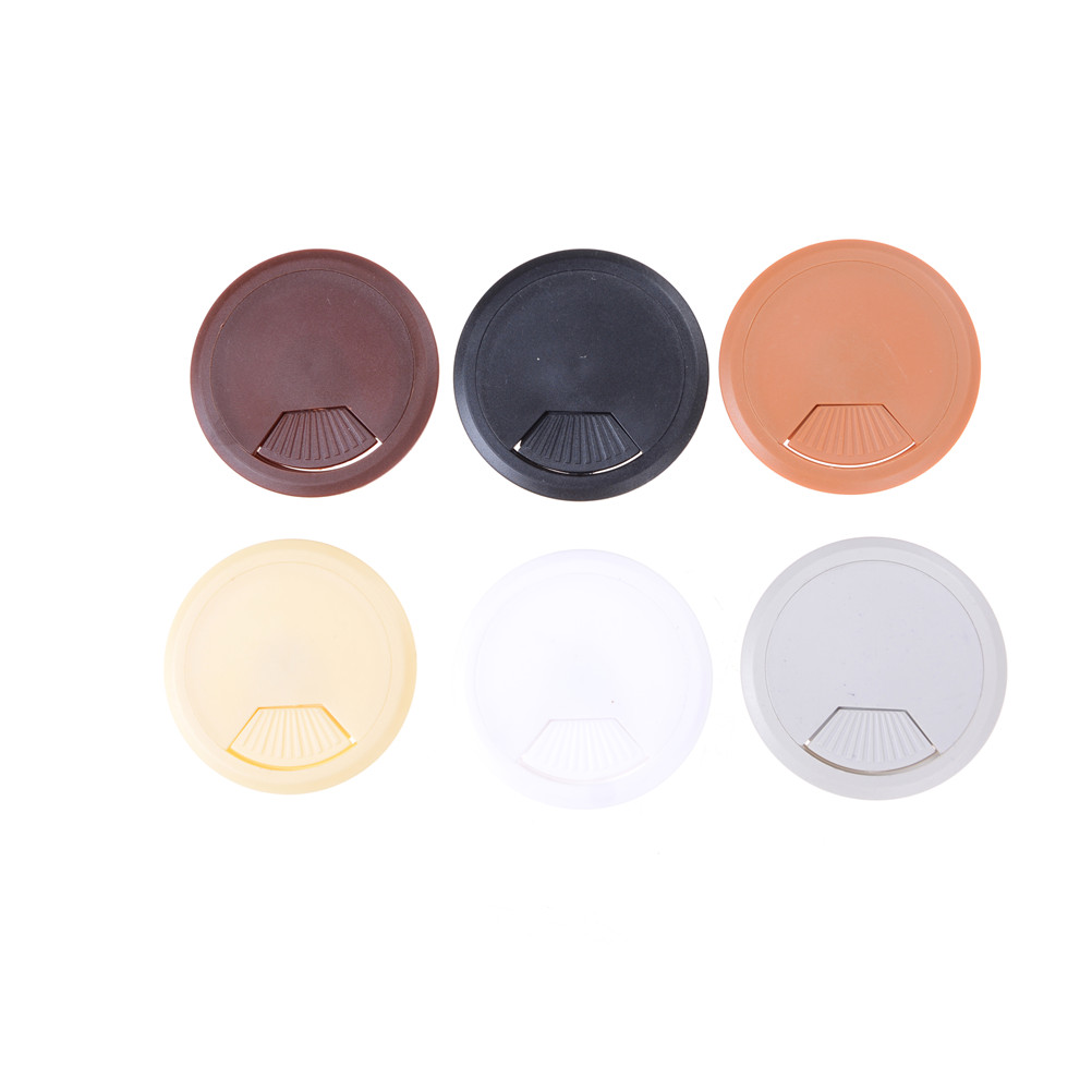 1PCS 50mm Computer Desk Grommet Table Cable Tidy Outlet Port Surface Wire Hole Cover Durable