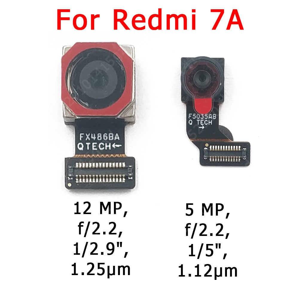 Originele Voor Achter Back Camera Voor Xiaomi Redmi 7 Belangrijkste Facing Camera Module Flex Kabel Vervangende Onderdelen