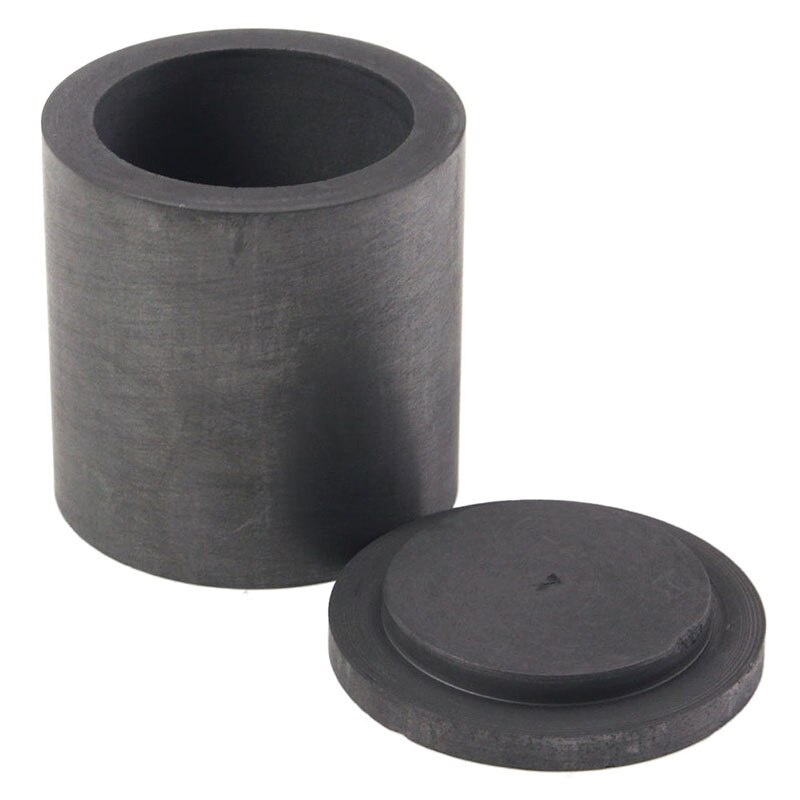 Hoge Zuiverheid Grafiet Smeltkroes Gieten Met Deksel Deksel 40*40Mm Voor Silver &amp; Black