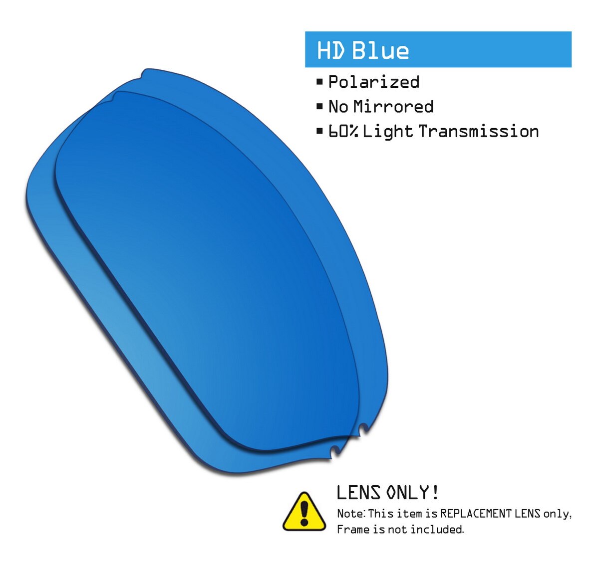 SmartVLT Polarized Replacement Lenses for Oakley Half Wire 2.0 Sunglasses - Multiple Options: HD Blue