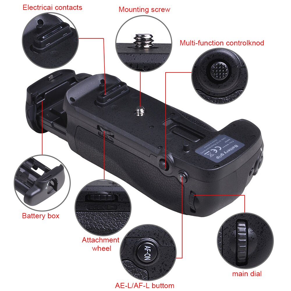Powertrust-empuñadura Vertical para batería de MB-D18, accesorio compatible con cámaras DSLR Nikon D850, MB-D18, funciona con batería AA de EN-EL15a o 8X, EN-EL15