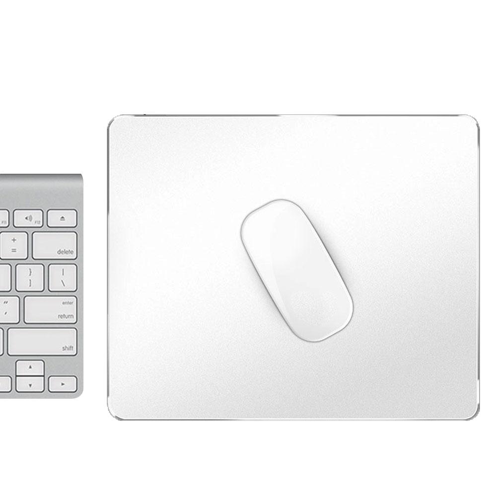 Aankomst Slanke Elegante Anti-Slip Aluminium Legering Computer Gaming Mouse Pad Mat Mousepad