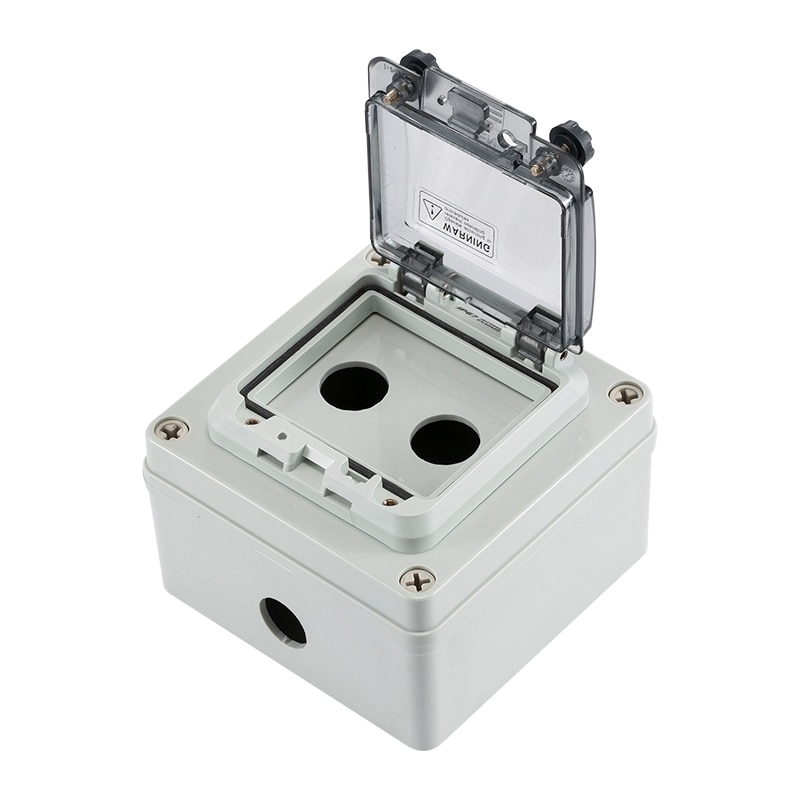 Indoor and outdoor waterproof button switch control box plastic rainproof electric control box box electrical protection cover