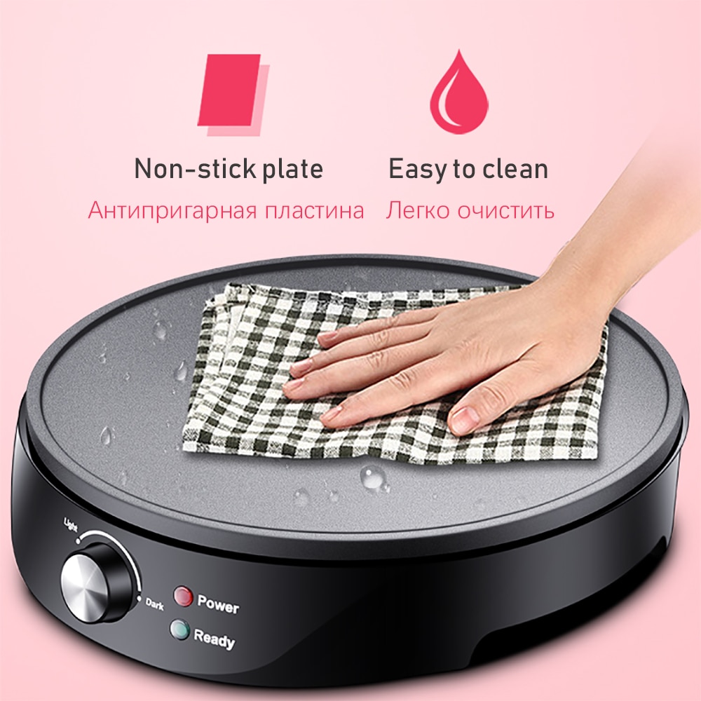 Pannenkoek Maker Crêpe Machine Non-stick Bakplaat Bakken Pan Barbecue Roosteren Bakplaat Huishouden Keuken Koken Gereedschap 220V Sonifer