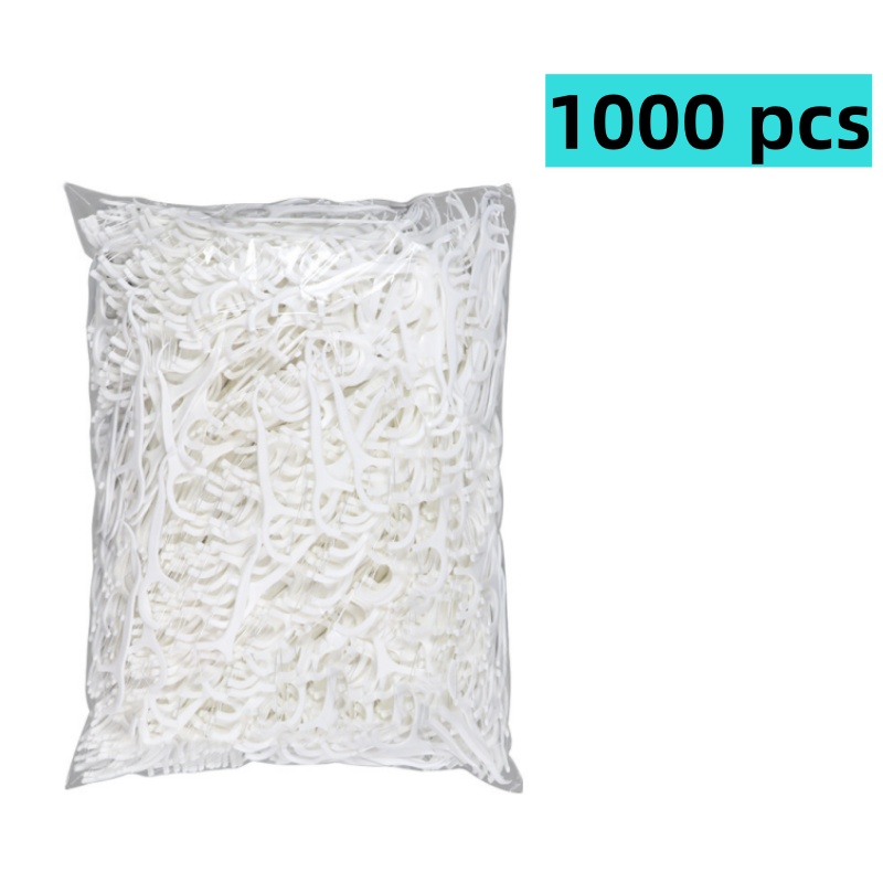 Ys00060-100-1000 stk. tandtrådsstik, tandstikkere, tandrensende interdentalbørster, engangs mundhygiejne: Elfenben