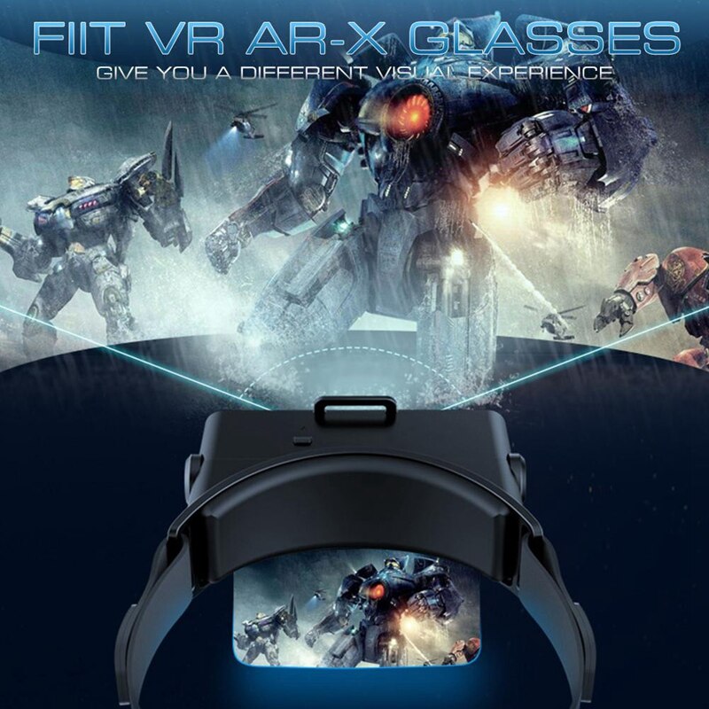 -AR Glasses 3D VR Headphones Virtual Reality 3D Glasses VR Headsets For 4.7-6.3 Inch Phone For FIIT VR AR-X Helmet