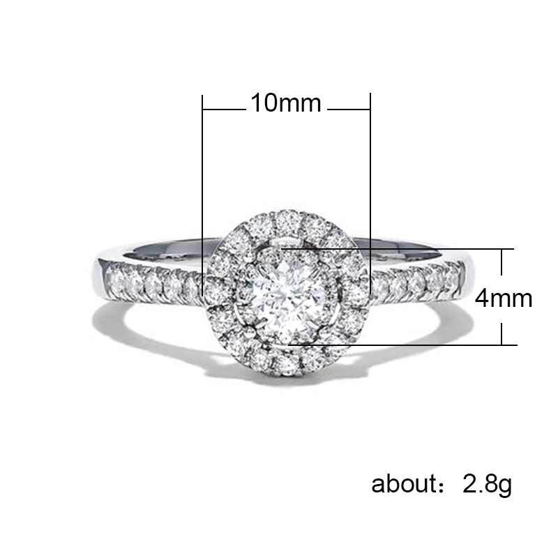 Huitan Pretty Engagement Ring For Women Prong Setting Wedding Bands Jewelry With Micro Paved Luxury Wedding Ring Lots