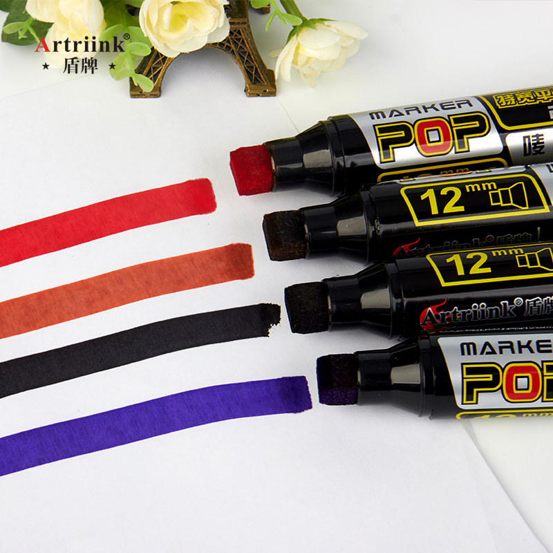 12Stck Pop Wasserdichte Farbe 30MM 20MM 12MM dauerhaft Nachfüllbare Marker Stift Skizzieren Graffiti Marker Poster stift Schule Liefert