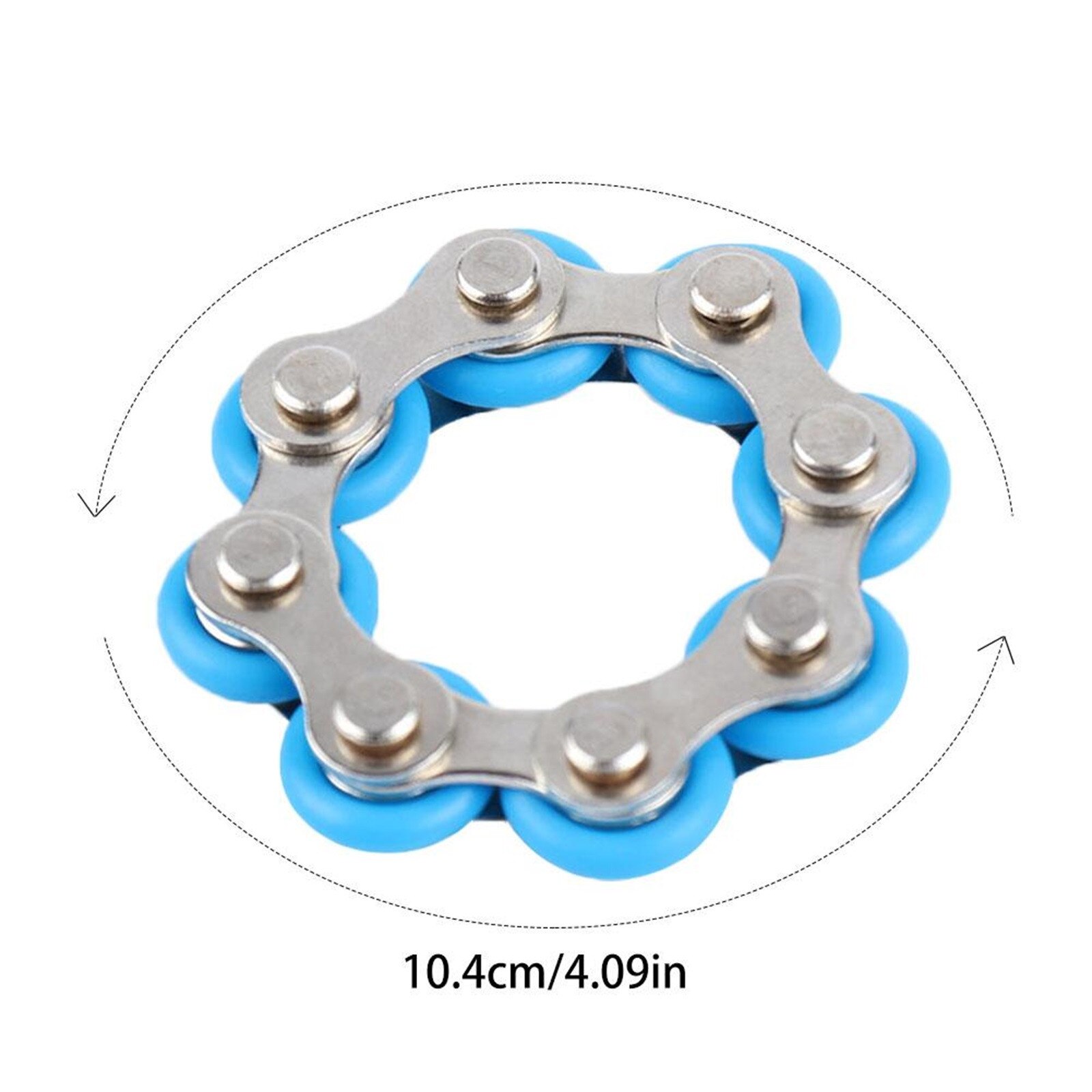 8 Knots Bicycle Chain Stress Relief Toys Autism Stress And Anxiety Relief Toys Pressure Relief Chain Stainless Steel Toy Игрушки